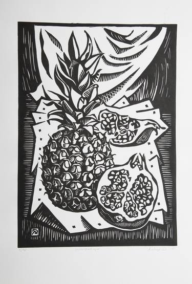 Pineapple and a pomegranate thumb