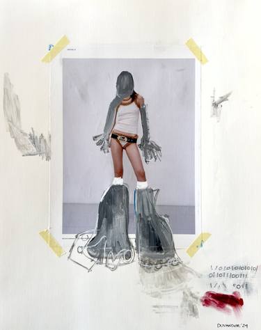 Original Contemporary Fashion Mixed Media by Martin Duvander