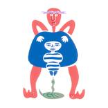 Giant, Woman and Snake by Sam Dauncey