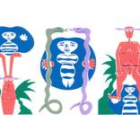 Woman and Giant in the Forest by Sam Dauncey
