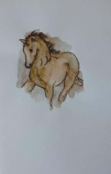 Original Figurative Horse Drawings by Ivana Vidić