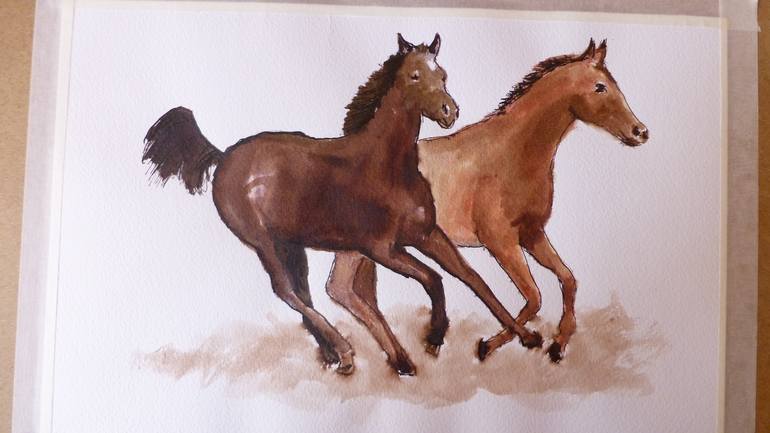 Original Horse Drawing by Ivana Vidić