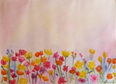 Original Fine Art Floral Paintings by Ivana Vidić