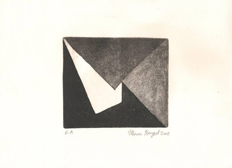 Original Abstract Love Printmaking by Ivana Vidić