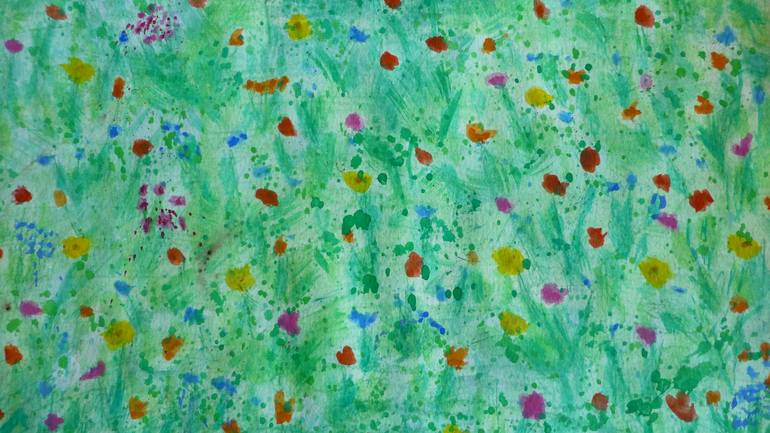 Original Abstract Expressionism Botanic Painting by Ivana Vidić