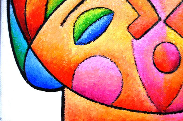 Original Art Deco People Painting by Aleksandr Breskin