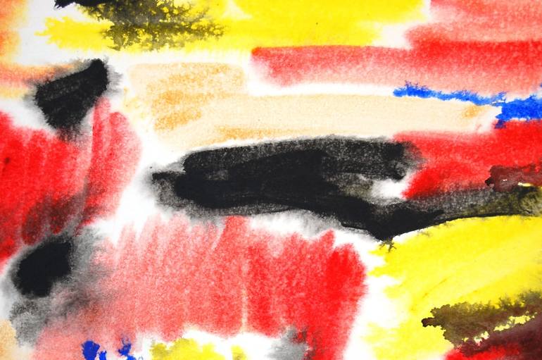 Original Abstract Expressionism Abstract Painting by Aleksandr Breskin