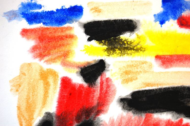 Original Abstract Expressionism Abstract Painting by Aleksandr Breskin