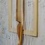 Handmade, the natural color of the wood has been preserved, sanded and varnished. White nylon cord 0.25 cm in diameter hangs freely, sways in a slight draft, imitates curtains. A portrait of a mythical creature that lives in every home. Author's improvisation.
The wall sculpture is ready to hang.