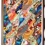 A nude female silhouette, a body, has always inspired creativity. Painting of the "Nude" series. Two naked girls are sublimely and rapidly moving forward towards their goal. The viewer will imagine it himself. Various fragments of a mosaic of fabric are glued onto a hard building board. The picture is dressed in a gold frame and covered with anti-reflective glass 0.2 cm, ready for hanging, a gift. An original unusual bright picture. Certificate of authenticity certified by the author.