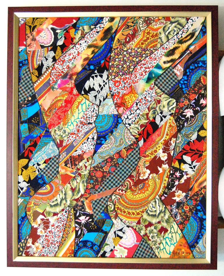 Original Art Deco Nude Collage by Aleksandr Breskin