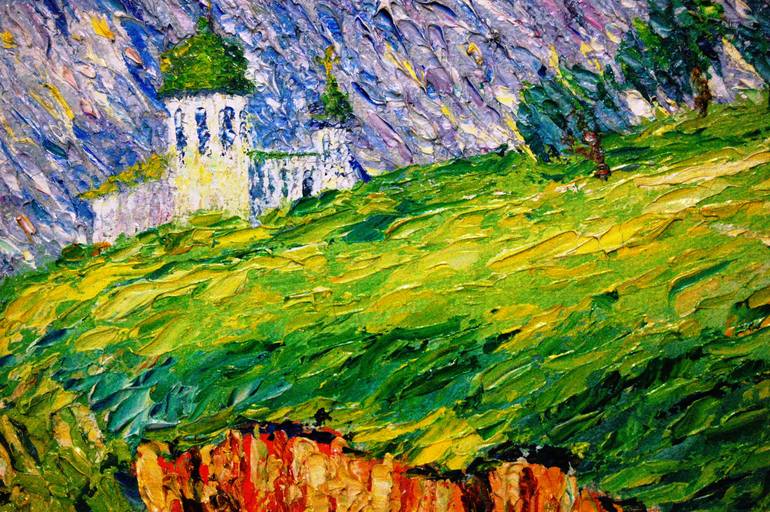 Original Expressionism Landscape Painting by Aleksandr Breskin