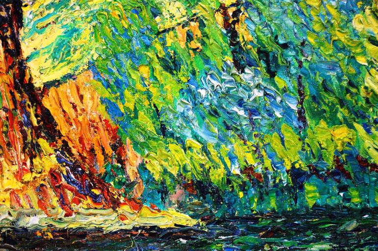 Original Expressionism Landscape Painting by Aleksandr Breskin