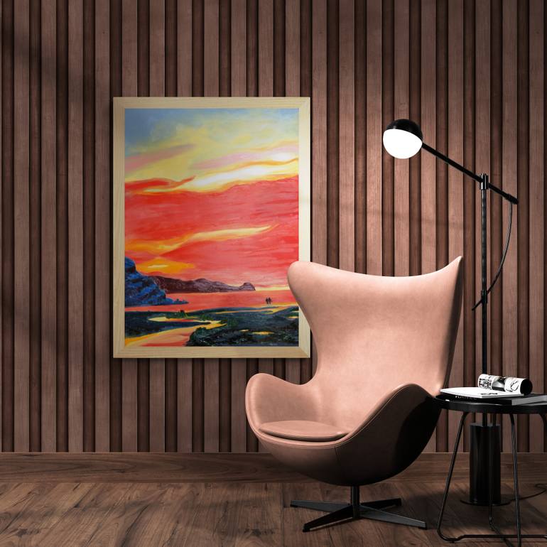 Original Expressionism Landscape Painting by Rhian Field