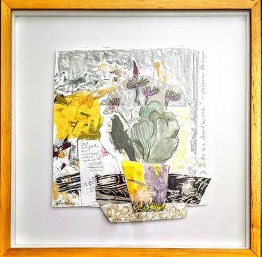 Original Abstract Floral Collage by Jill Price