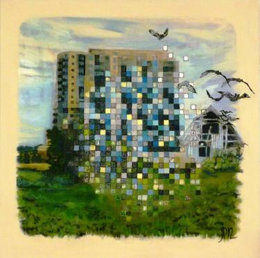 Print of Surrealism Architecture Paintings by Jill Price