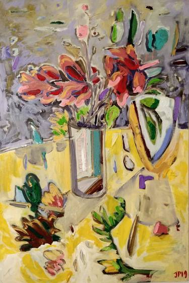 Original Abstract Expressionism Still Life Paintings by Jill Price