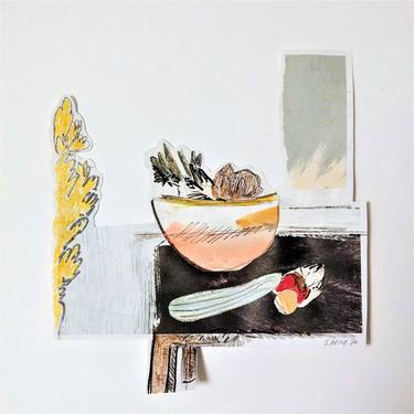 Original Abstract Still Life Collage by Jill Price