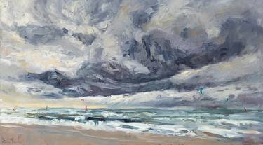 Original Impressionism Seascape Paintings by Emelie Jegerings