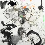 Untitled  (orange, green, pink mylar) by Richard Feaster