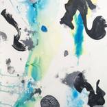 Untitled (blue mylar) by Richard Feaster