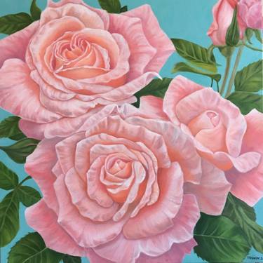 Print of Figurative Floral Paintings by sara tognon