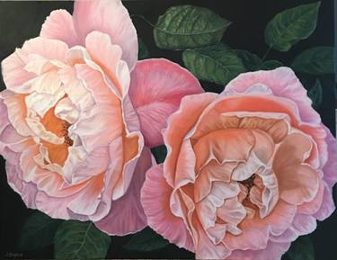 Original Figurative Floral Paintings by sara tognon