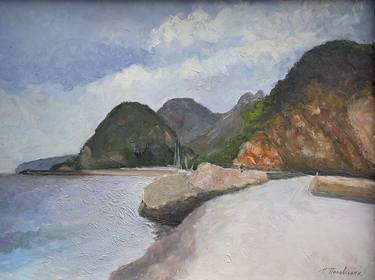 Original Impressionism Beach Paintings by Peter Popovsky