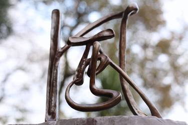 Original Calligraphy Sculpture by Asia Chan-Rose