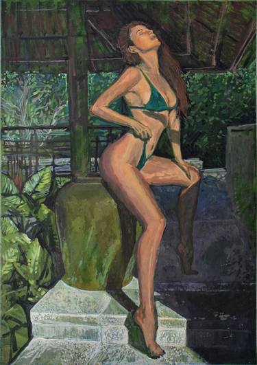 Saatchi Art Artist art egoist; Paintings, “female figure 040 On Bali” #art
