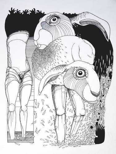 Print of Surrealism Nature Drawings by Arjan Winkelaar
