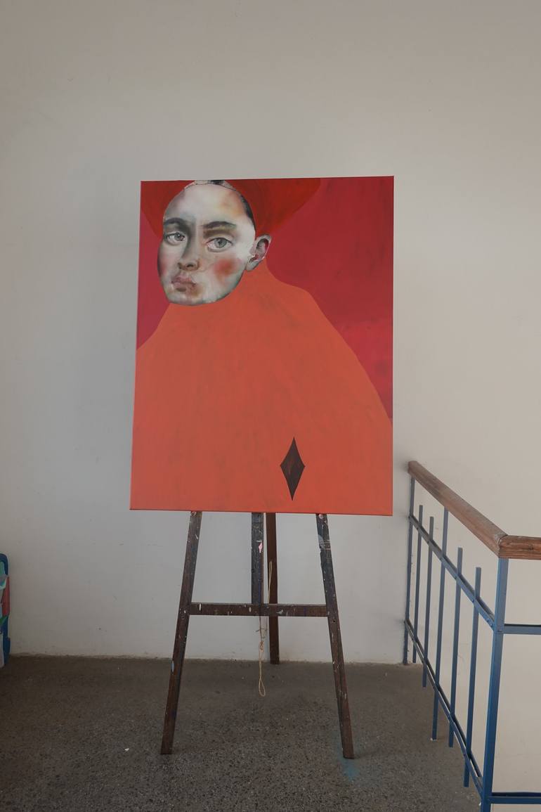 Original Expressionism Portrait Painting by Sabina Sinko