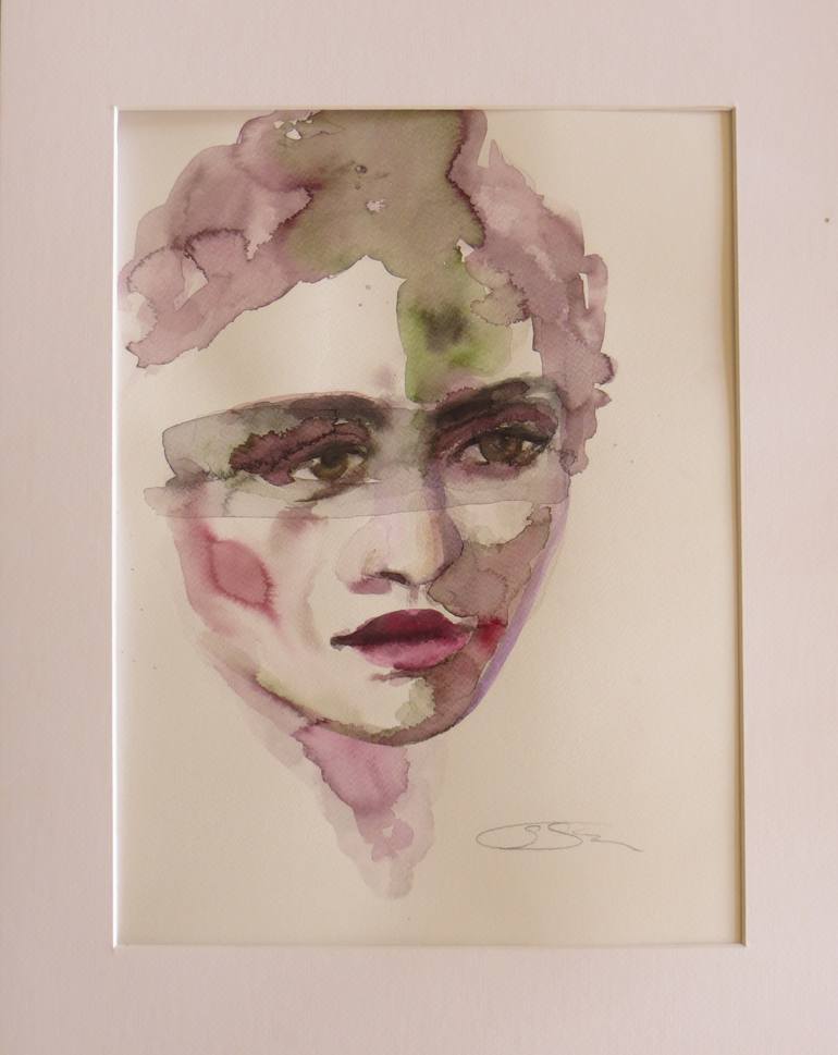 Original Expressionism Portrait Painting by Sabina Sinko