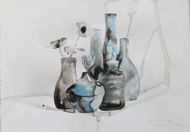 Original Figurative Still Life Drawings by Sabina Sinko