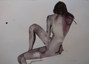 Original Expressionism Nude Drawings by Sabina Sinko