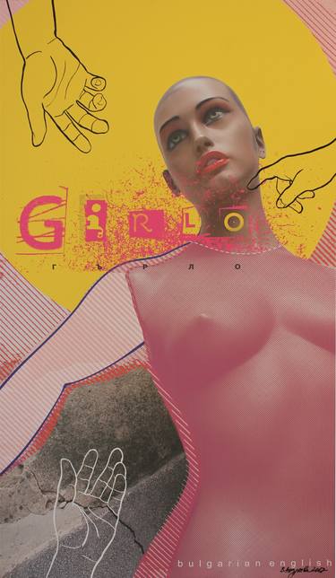 Print of Conceptual Nude Mixed Media by Vanya Andreeva