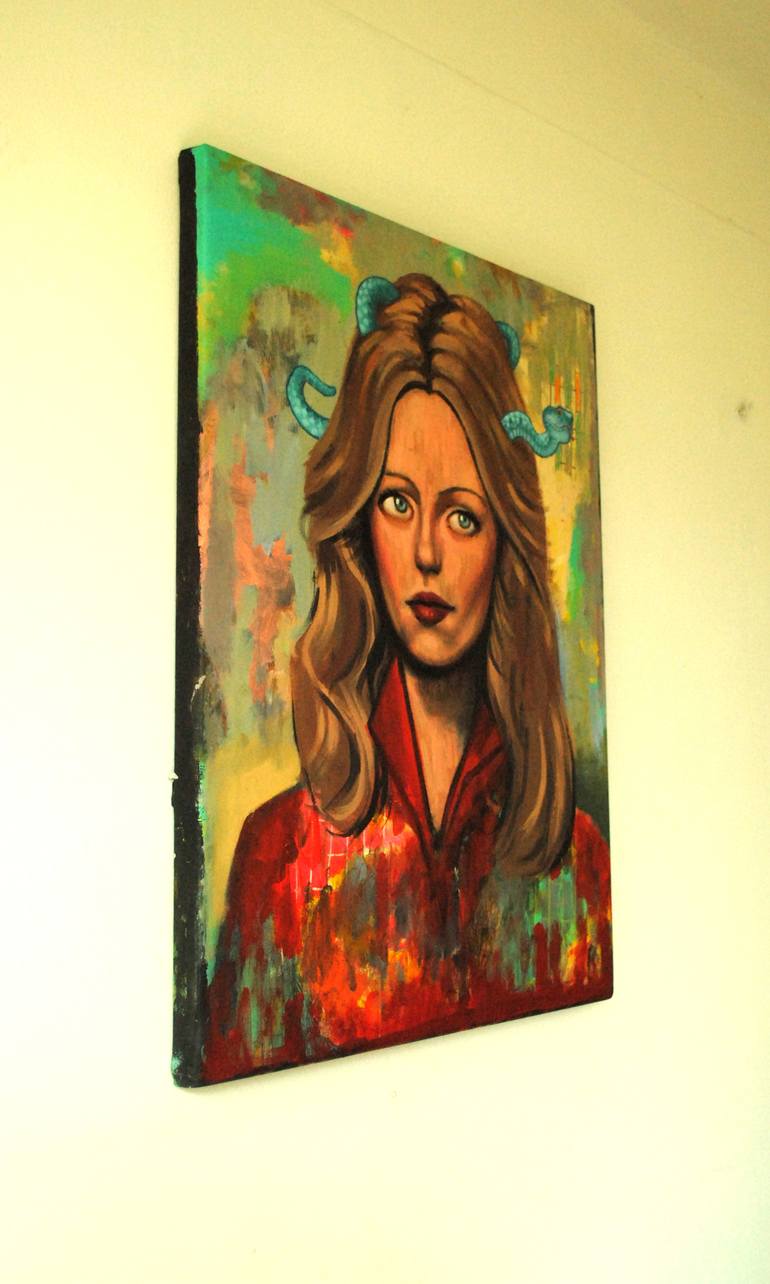 Original Abstract Expressionism Women Painting by Taco Eisma