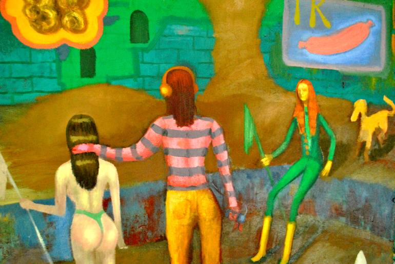Original Figurative Comics Painting by Taco Eisma