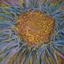 oil background of energy whirlwinds express energies of universe, of life and its cycles. the flower full of colours evokes peace, joy and inspiration.
