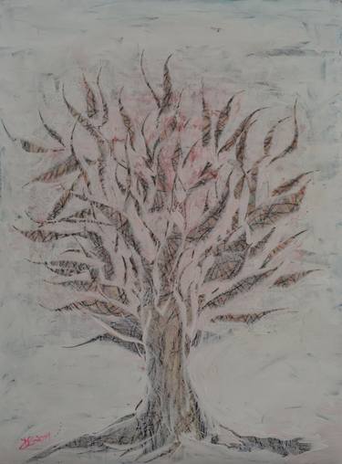 Print of Abstract Expressionism Tree Paintings by Denisa Kolarova