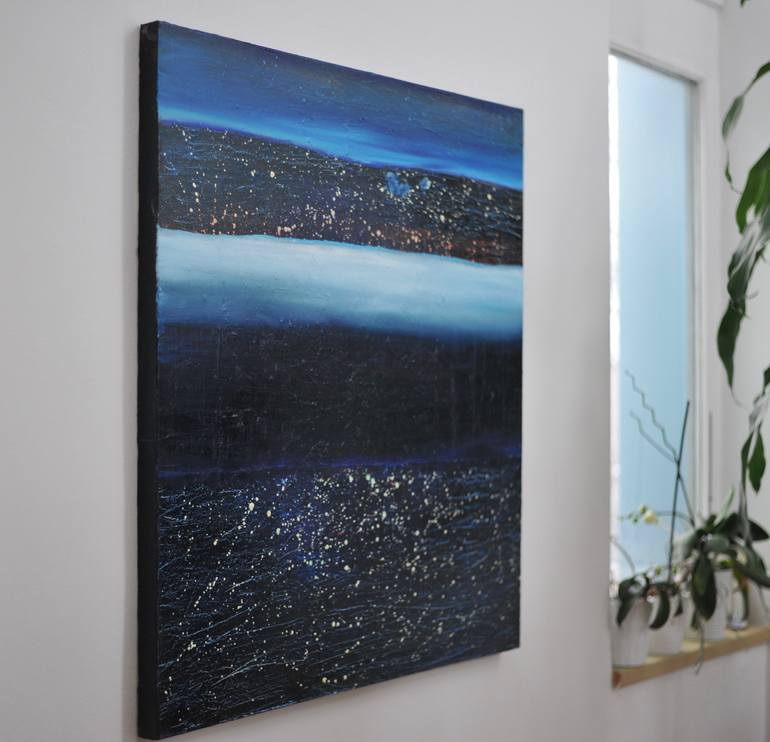 Original Abstract Expressionism Abstract Painting by Denisa Kolarova