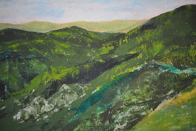 Original Modernism Nature Painting by Denisa Kolarova