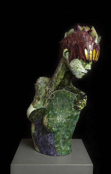 Original Abstract Body Sculpture by Francine Gourguechon