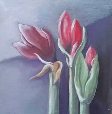 Original Expressionism Botanic Paintings by Francine Gourguechon
