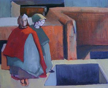 Print of Cubism Interiors Paintings by dicle kaymaz