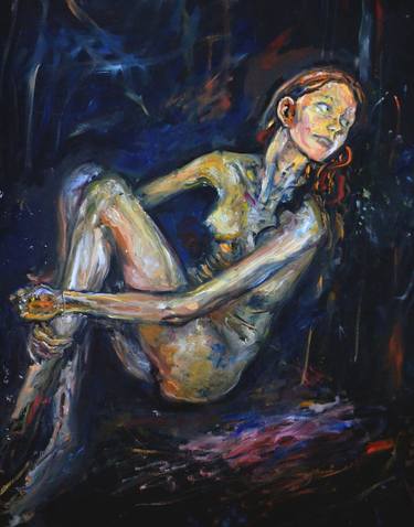 Original Nude Painting by Evgeny Obukhov