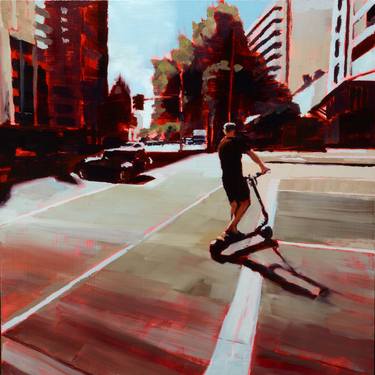 Print of Figurative Cities Paintings by Matthew Carter