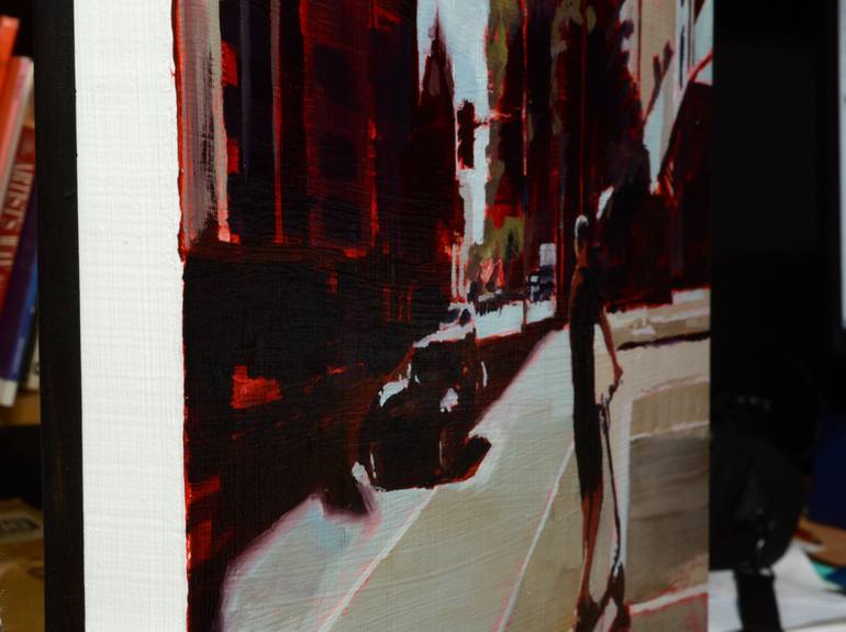 Original Figurative Cities Painting by Matthew Carter