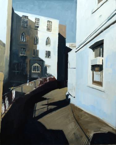 Original Figurative Cities Paintings by Matthew Carter