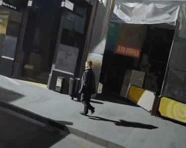 Original Figurative Cities Paintings by Matthew Carter